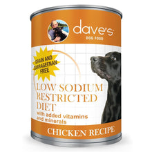 Daves dog food restricted diet sodium chicken recipe 13.2 oz