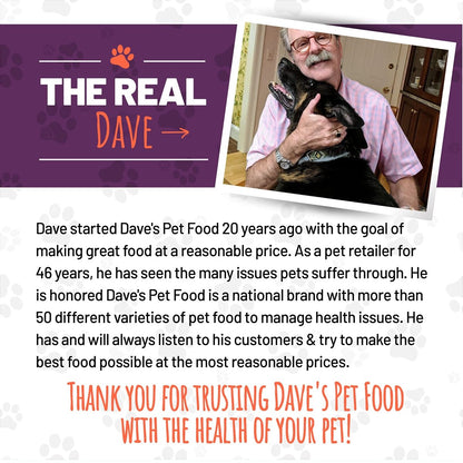 Dave's Pet Food Grain Free Wet Cat Food - Shredded Chicken & Duck in Gravy - Naturally Healthy Canned Cat Food - Added Vitamins & Minerals - Wheat - Gluten & GMO - Free - 2.8 oz Cans - wet cat food - 685038118394