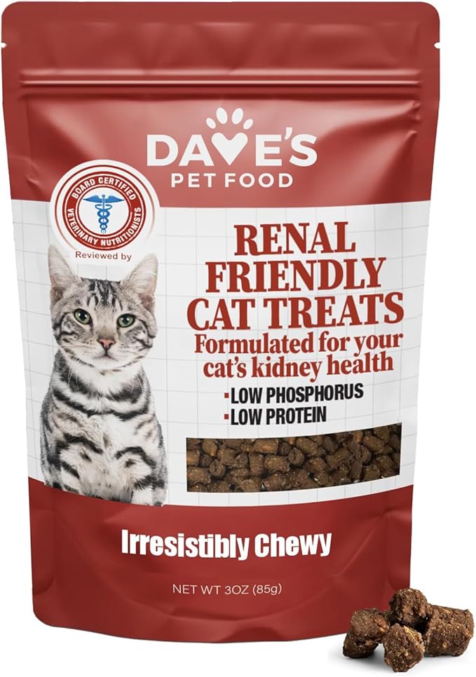 Dave’s renal friendly cat renal treats sweet potato recipe 3oz