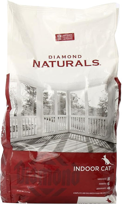 Diamond naturals indoor cat chicken & rice formula 6lb cat dry food