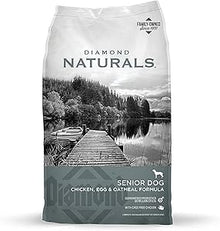Diamond naturals senior dog chicken egg oatmeal dry dog food 6lbs kibble