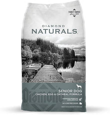 Diamond naturals senior dog chicken egg oatmeal formula kibble dry dog food 6lbs