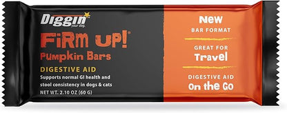 Diggin firm up pumpkin bars digestive aid