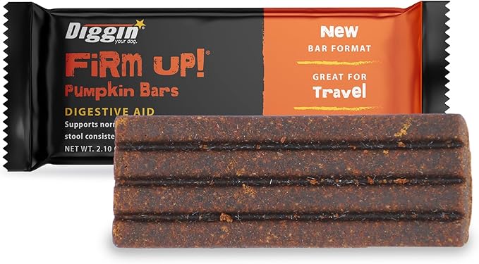 Diggin firm up pumpkin bars digestive aid