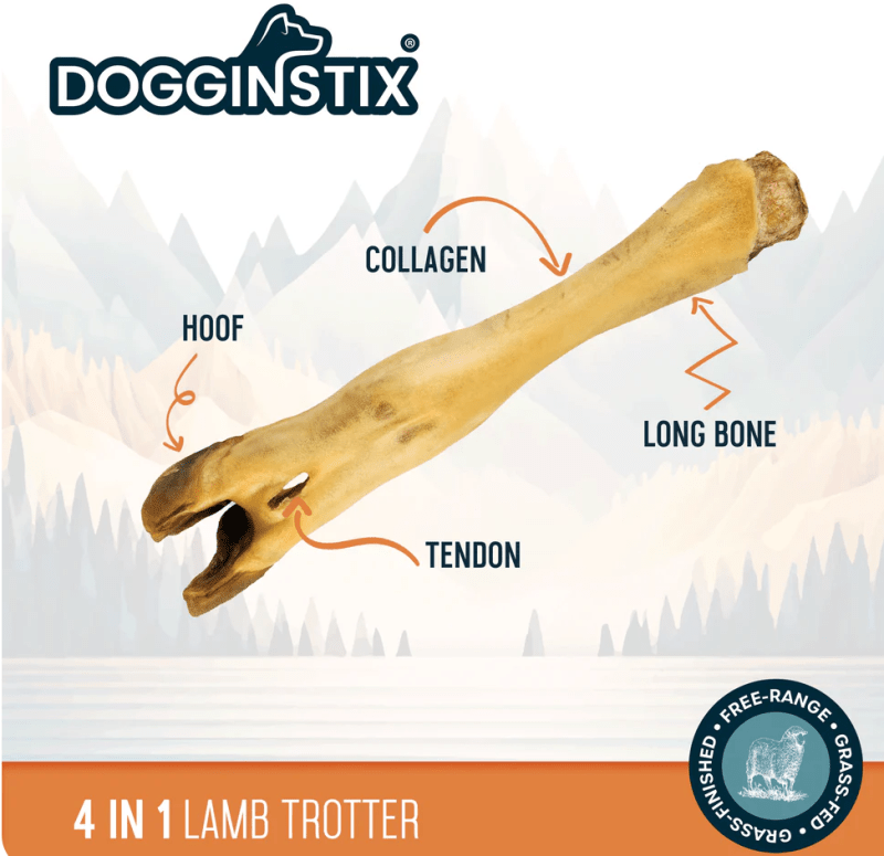 Dogginstix odor free lamb foot