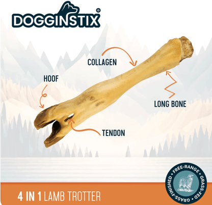 Dogginstix odor free lamb foot