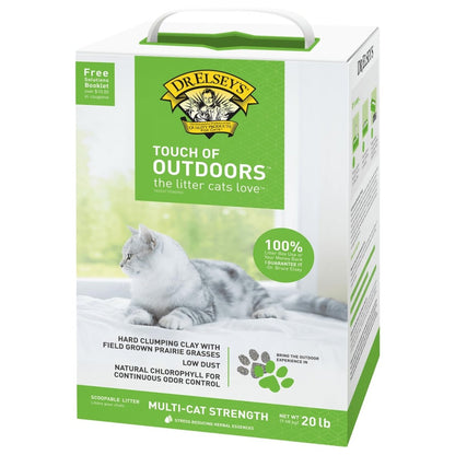 Dr. Elsey's Precious Cat Touch of Outdoors Litter Bag, 20 lb - cat litter - 000338001205