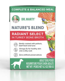 Dr. Marty Nature's Blend Radiant Select Adult Dog Food (6.3 oz) - [Turkey Bone Broth]
