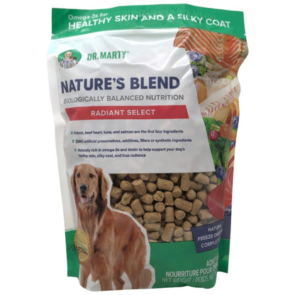 Dr. Marty Natures Blend Radiant Select Freeze Dried Raw Dog Food - 16 Oz Bag - 850004357361