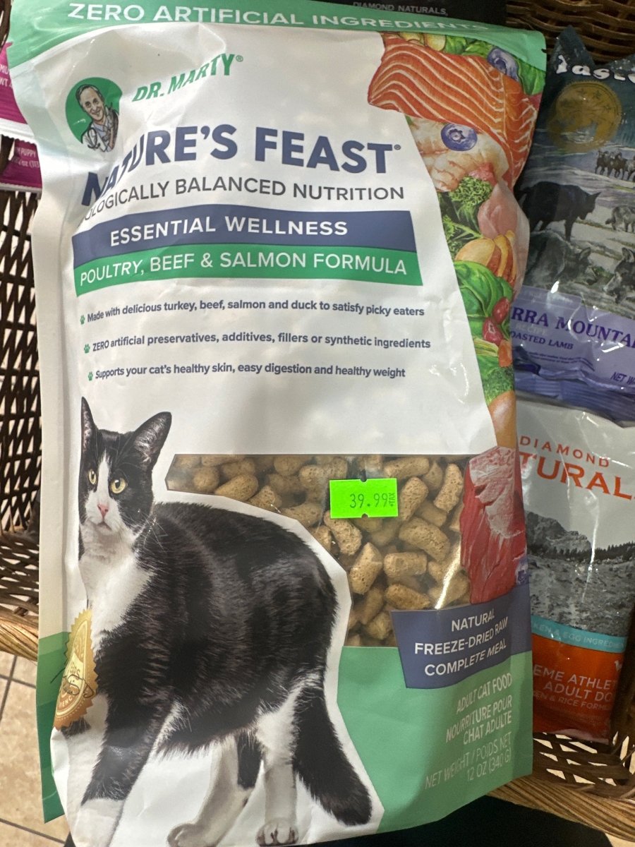 Dr. Marty Nature's Feast Essential Wellness Freeze - Dried Dry Cat Food - 12 oz