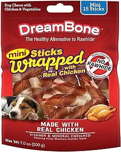 Dream Bones Mini Sticks Wrapped w Chicken