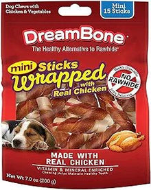 Dream Bones Mini Sticks Wrapped w Chicken