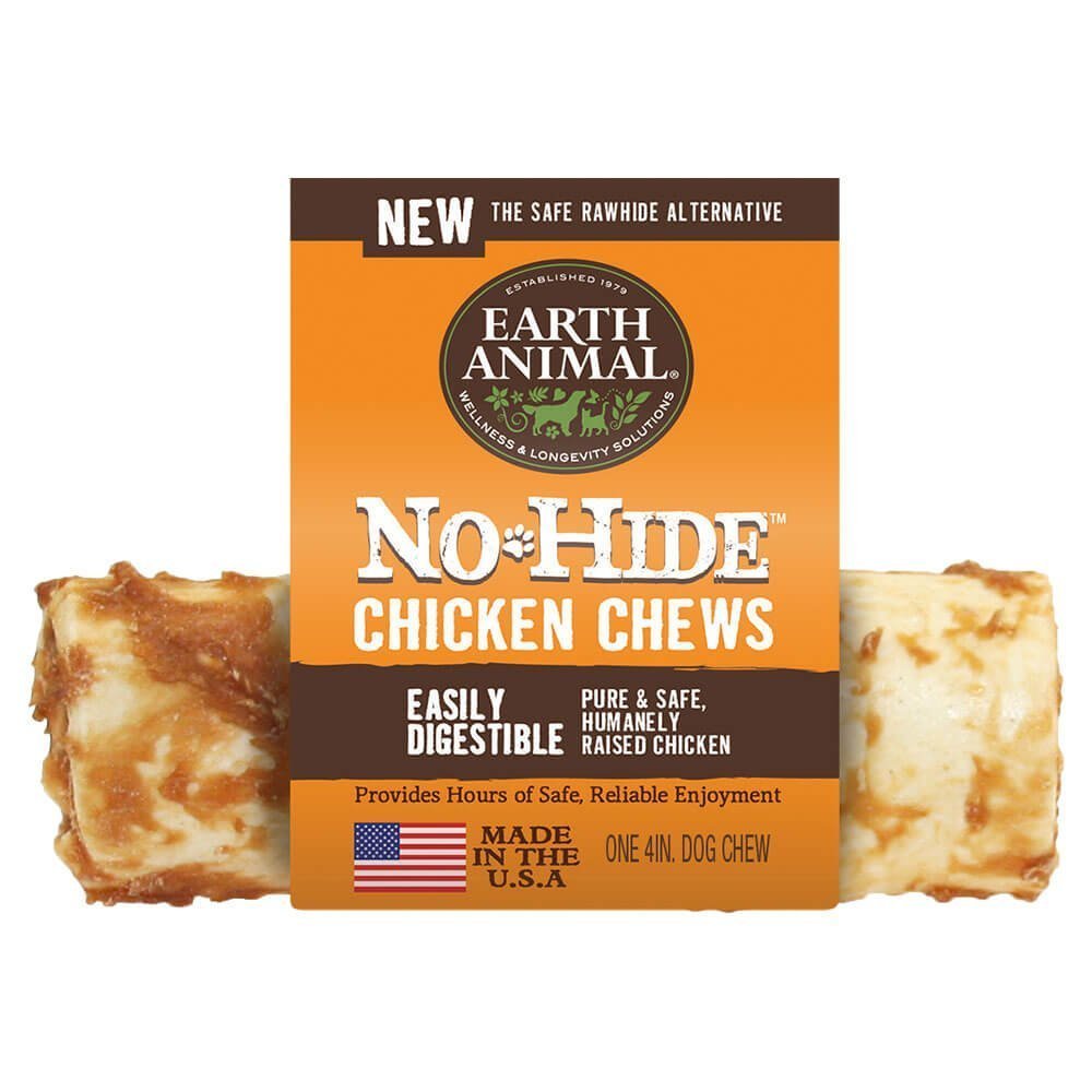 Earth Animal, No - Hide Chew, Chicken - 4 Inch