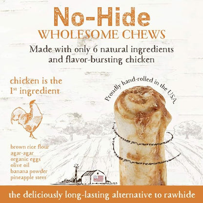Earth animal no hide dog chew chicken recipe large
