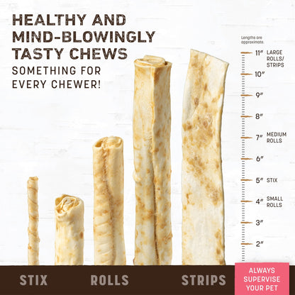 Earth Animal No Hide Stix Salmon Flavored Natural Rawhide Free Dog Chews Long Lasting Dog Chew Sticks | Dog Treats For Small Dogs And Cats | Great Dog Chews For Aggressive Chewers