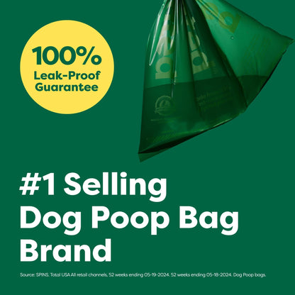 Earth Rated Dog Poop Bags, Guaranteed Leakproof and Extra Thick Waste Bag Single Refill Rolls for Dogs, Lavender Scented, 315 Count