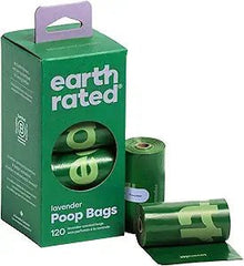 Earth rated lavender poop bags 120ct dog poop bags