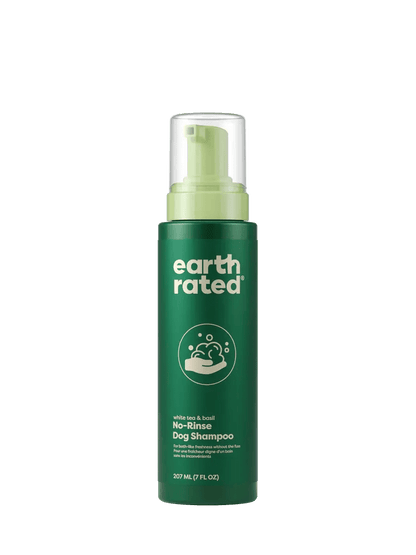 Earth rated white tea & basil no rinse dog shampoo 7oz dog shampoo