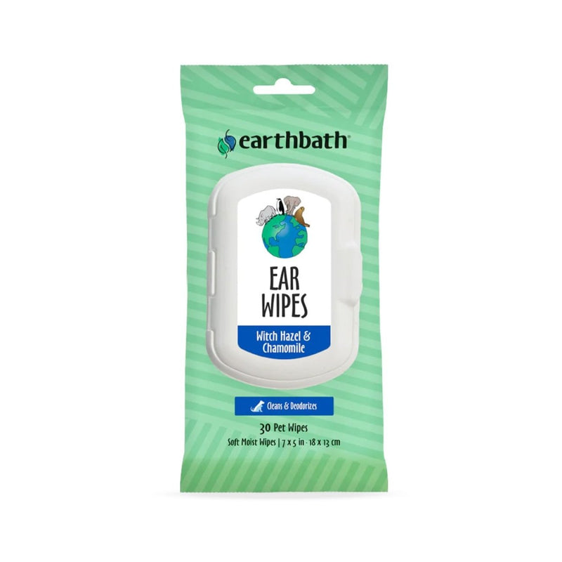 Earthbath Ear Wipes Witch Hazel & Chamomile For Pet 30 Wipes - ear solution - 602644028190