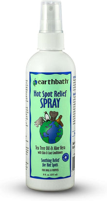 Earthbath hot spot relief spray dog spray tea tree oil & aloe Vera 8oz