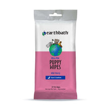 Earthbath ultra mild puppy wipes wild cherry 30ct