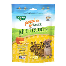 Emerald Pet Pumpkin Harvest Mini Trainers Pumpkin with Banana Chewy Dog Treats Made in The USA, Pumpkin with Banana 6oz (Banana Mini) - vegan dog treats - 850039167096