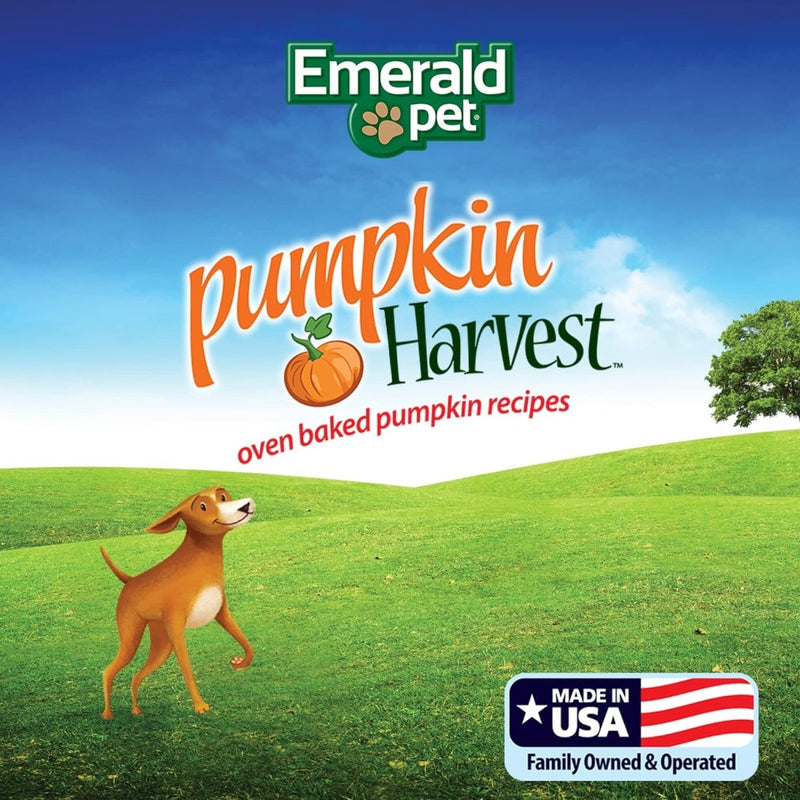 Emerald Pet Pumpkin Harvest Mini Trainers Pumpkin with Banana Chewy Dog Treats Made in The USA, Pumpkin with Banana 6oz (Banana Mini) - vegan dog treats - 850039167096