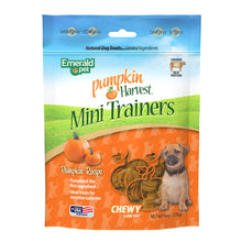Emerald Pet Pumpkin Mini Trainers Dog Treats, 6 oz - Support Healthy Digestion, Allergen - Friendly, Vegetarian, Low - Fat, Grain Free, Made in USA