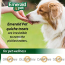 Emerald Pet Quiche Royale Premium Training Dog Treats — Healthy and Tasty Natural Dog Chews Made with Real Eggs — Limited Ingredient Dog Treats Made in The USA — Bacon & Cheese Treats, 6 oz - 850039167041