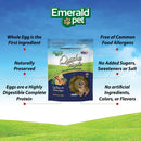 Emerald Pet Quiche Royale Premium Training Dog Treats — Healthy and Tasty Natural Dog Chews Made with Real Eggs — Limited Ingredient Dog Treats Made in The USA — Garden Veggie Treats, 6 oz - 850039167027