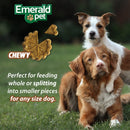 Emerald Pet Quiche Royale Premium Training Dog Treats — Healthy and Tasty Natural Dog Chews Made with Real Eggs — Limited Ingredient Dog Treats Made in The USA — Ham & Cheese Treats, 6 oz - 850039167058