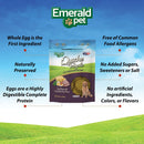 Emerald Pet Quiche Royale Premium Training Dog Treats — Healthy and Tasty Natural Dog Chews Made with Real Eggs — Limited Ingredient Dog Treats Made in The USA — Ham & Cheese Treats, 6 oz - 850039167058