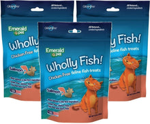 Emerald Pet Wholly Fish Chicken - Free Salmon Recipe Cat Treats - 3 Ounces - Fish treat - 856916006403