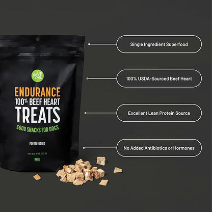 Endurance beef heart treats 4oz