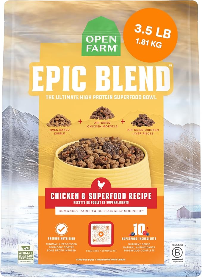Epic blend chicken and superfood recipe open farm