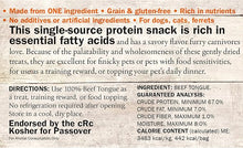Evangers beef tongue 4.6oz dog treat