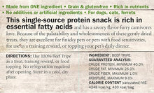 Evangers beef tripe 3.5oz dried dog treats