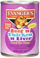 Evanger'S Classic Recipes Grain Free Beef With Chicken & Liver Canned Dog Food - 077627101052