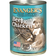 Evanger's Heritage Classic Beef with Chicken for Dogs 12.5 oz Can - 077627101007