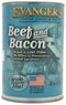 Evanger's Heritage Classics Beef & Bacon JUMBO for Dogs 20.2 oz Can - 077627102042