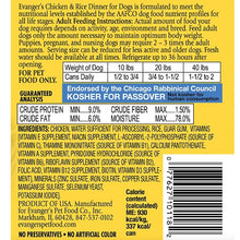 Evanger's Heritage Classics Chicken & Rice for Dogs 12.5 oz Can - 077627101182