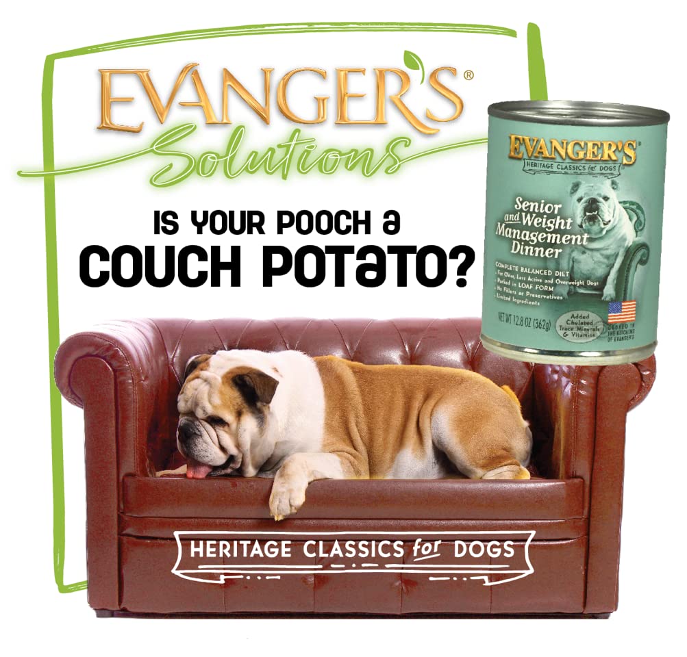 Evanger's Heritage Classics Senior & Weight Management for Dogs 12.5 oz Can - 077627101274