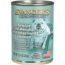 Evanger's Heritage Classics Senior & Weight Management for Dogs 12.5 oz Can - 077627101274