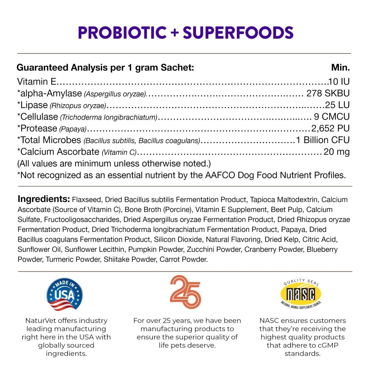 Evolutions by NaturVet Probiotic & Superfoods Digestive 30ct Powder Sachets for Dogs - Prebiotic & Probiotic Blend - Digestive Enzymes - Bone Broth Nourishes Natural Gut Bacteria & Intestinal Microflora - dog supplies - 797801500081