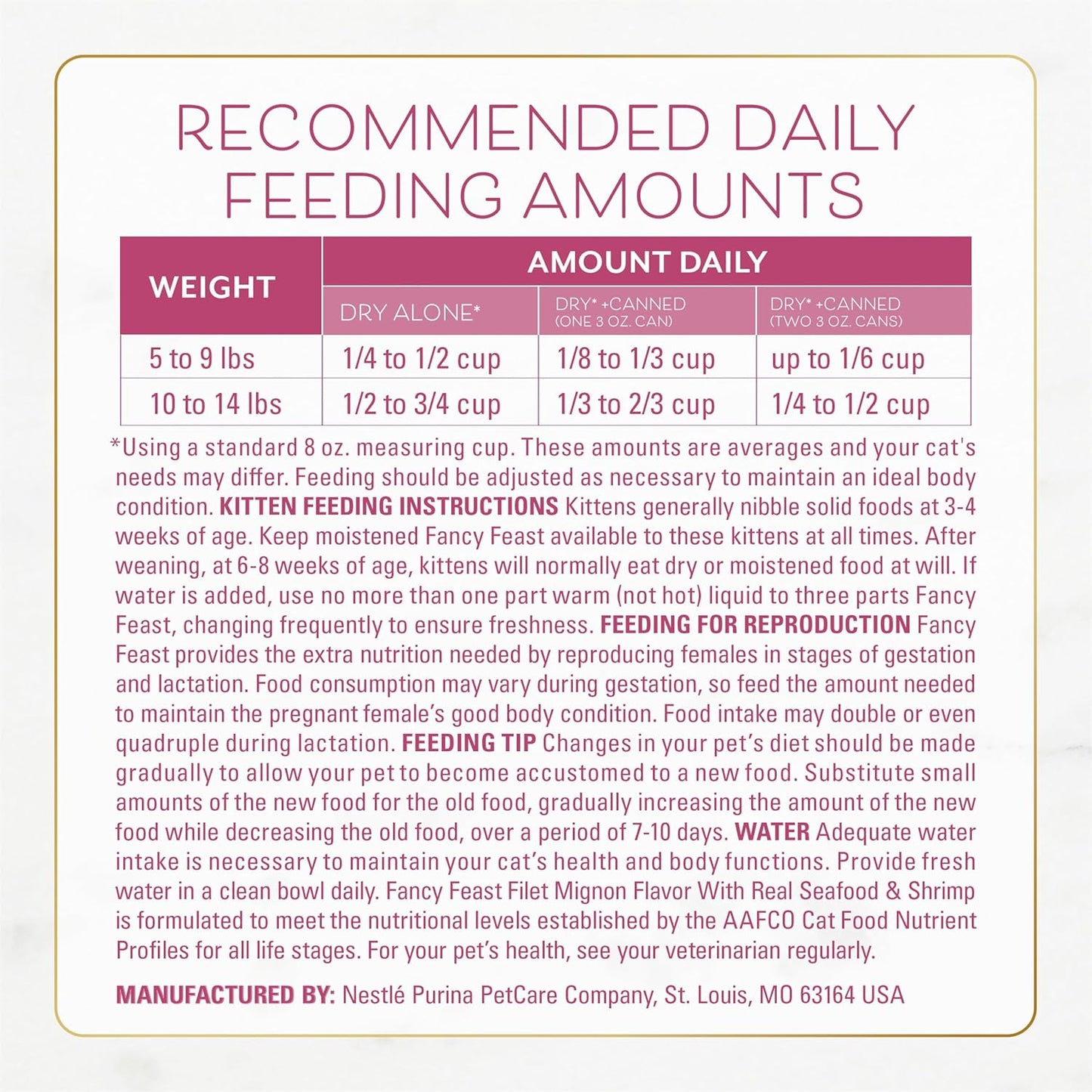 Fancy feast filet mignon flavor dry cat food 12lb