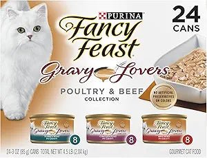 Fancy Feast Gravy Lovers Poultry and Beef canned food 24 count