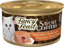 Fancy feast savory centers pate with chicken and gravy