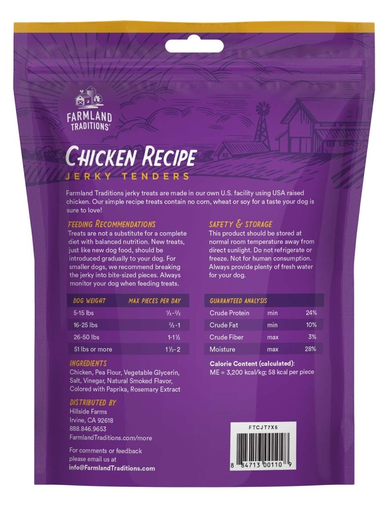 Farmland Traditions Chicken Recipe Dog Jerky Tenders 16 oz. - 884713003073