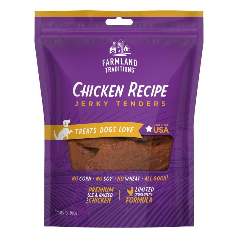 Farmland Traditions Chicken Recipe Dog Jerky Tenders 16 oz. - 884713003073