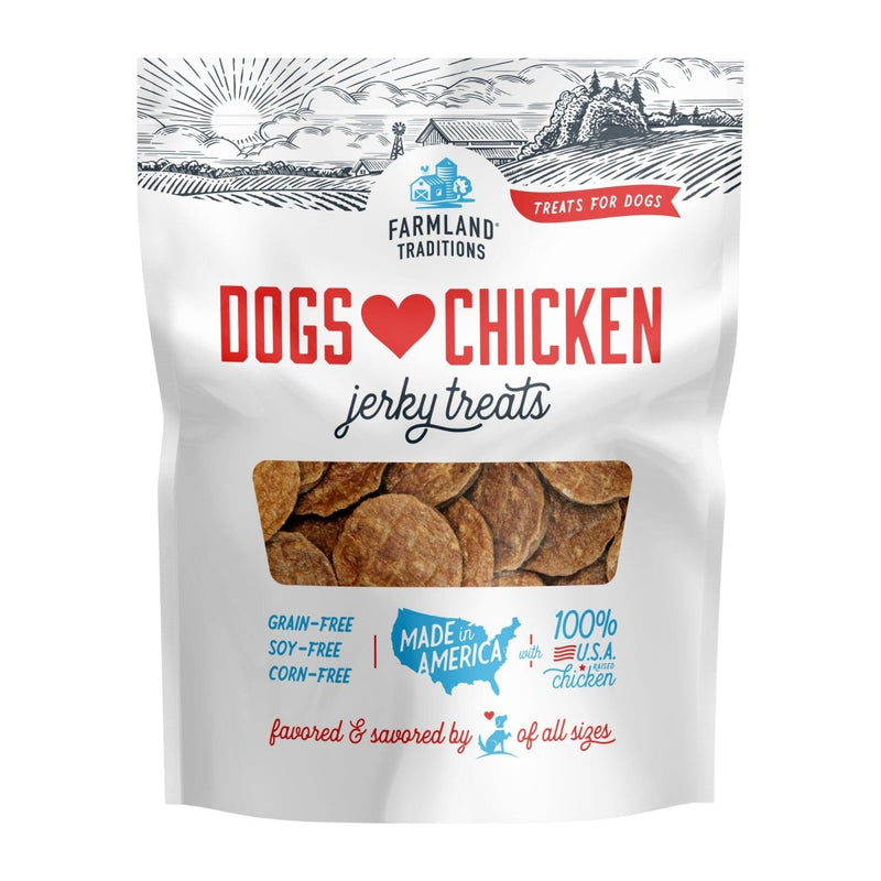 Farmland Traditions Dogs Love Chicken Jerky Dog Treats 1ea/6oz. - 884713001215